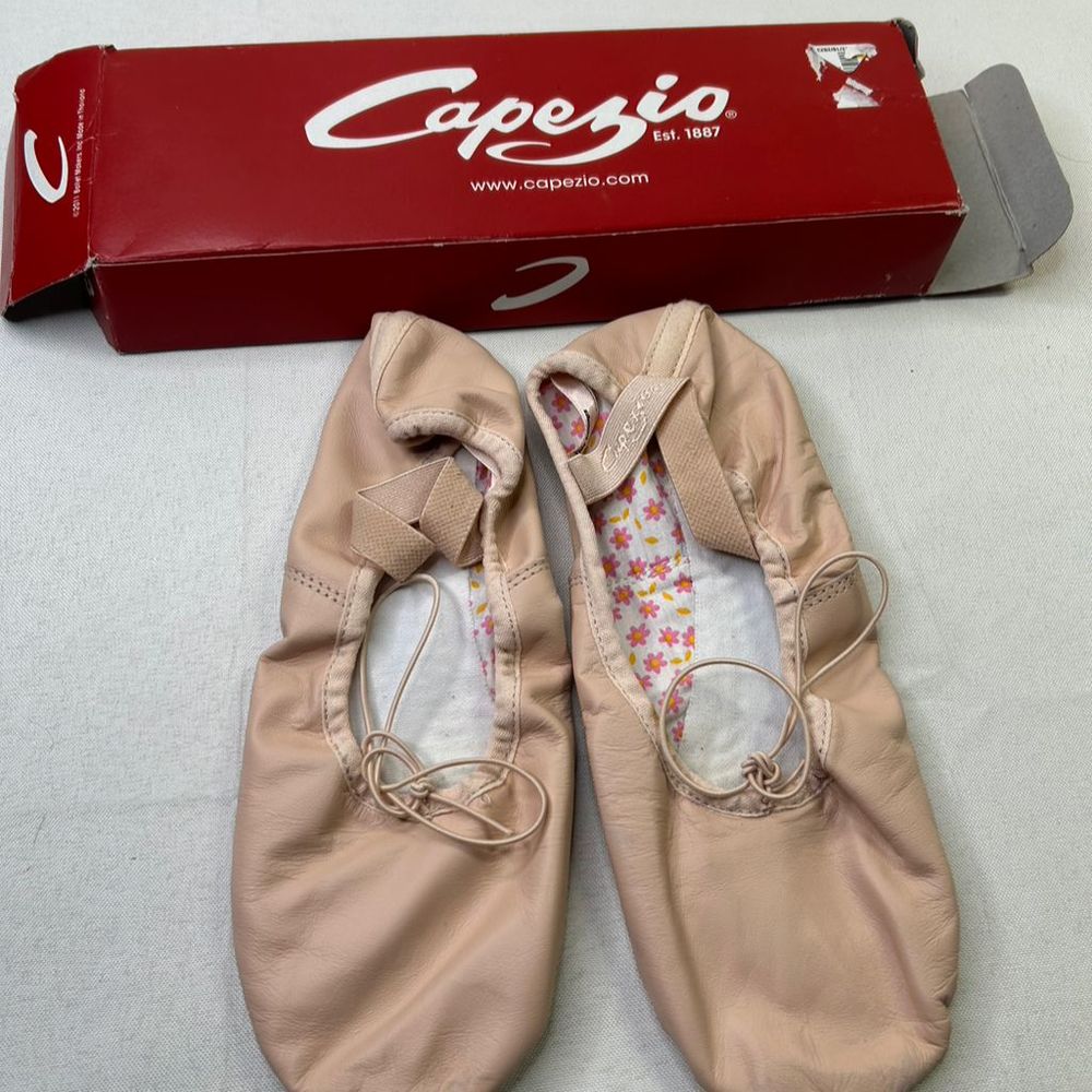 Capezio Daisy Womens Pink Leather Ballet Flat Shoes Size 8.5